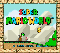 Super Mario World (E) Title Screen